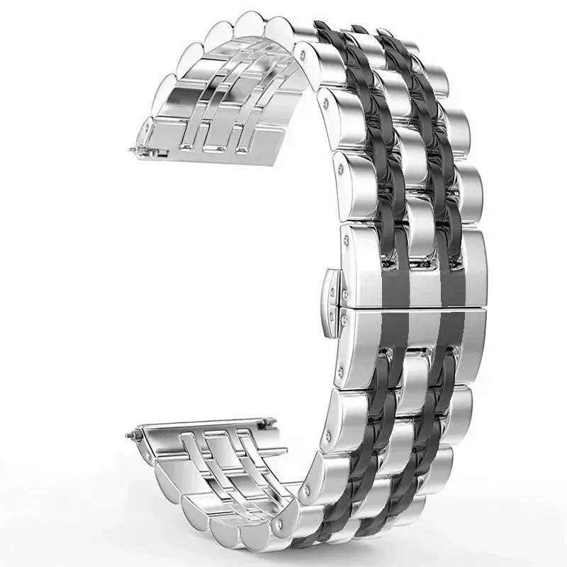 Bracelet acier inoxydable 22 mm pour Huawei Samsung