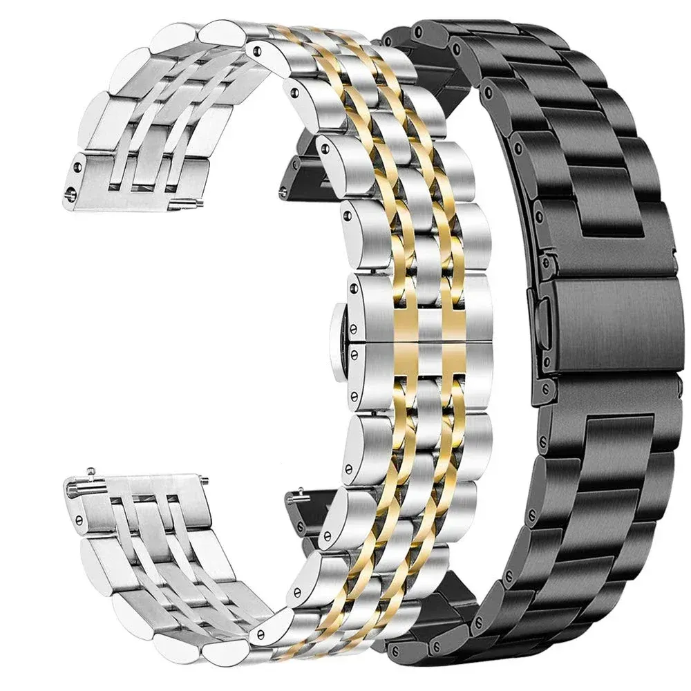 Bracelet acier inoxydable 22 mm pour Huawei Samsung