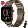 Bracelet acier inoxydable 38 à 49 mm pour Apple Watch – Band Color bronze and tool