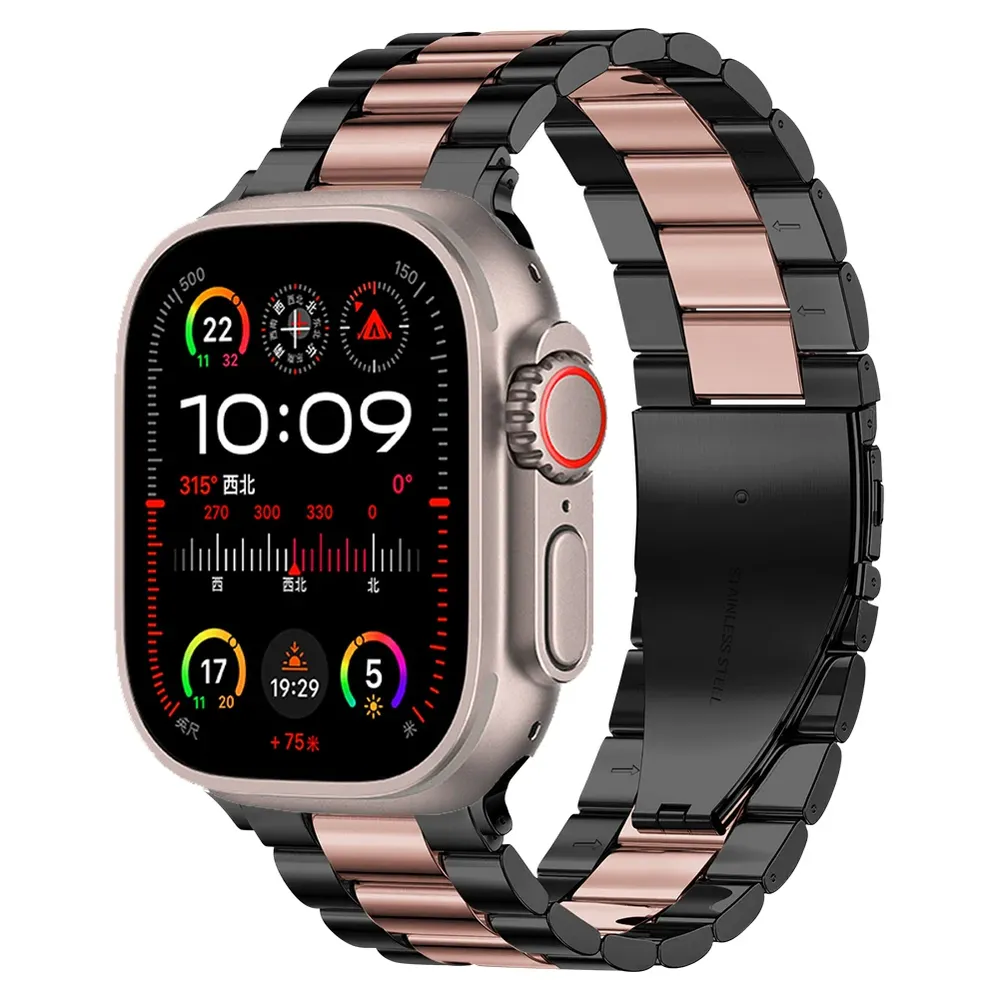 Bracelet acier inoxydable 38 à 49 mm pour Apple Watch
