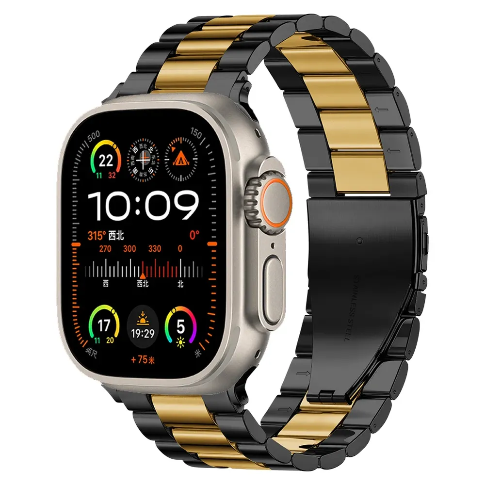 Bracelet acier inoxydable 38 à 49 mm pour Apple Watch