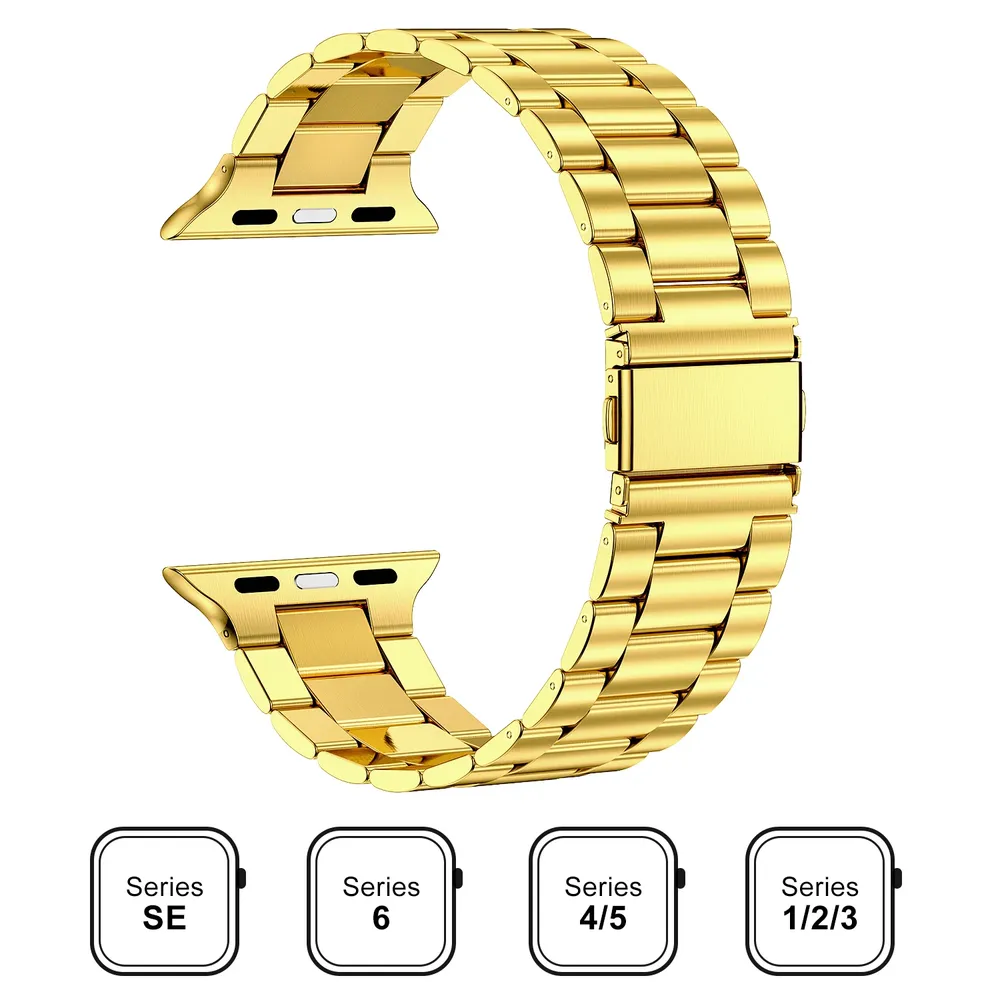 Bracelet acier inoxydable 38 à 49 mm pour Apple Watch