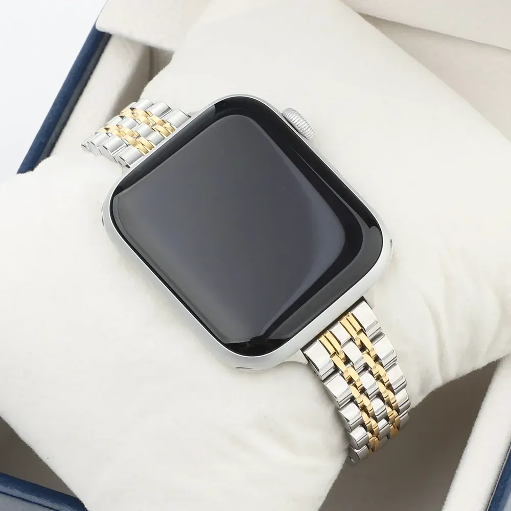 Bracelet acier inoxydable 38 à 49 mm pour Apple Watch