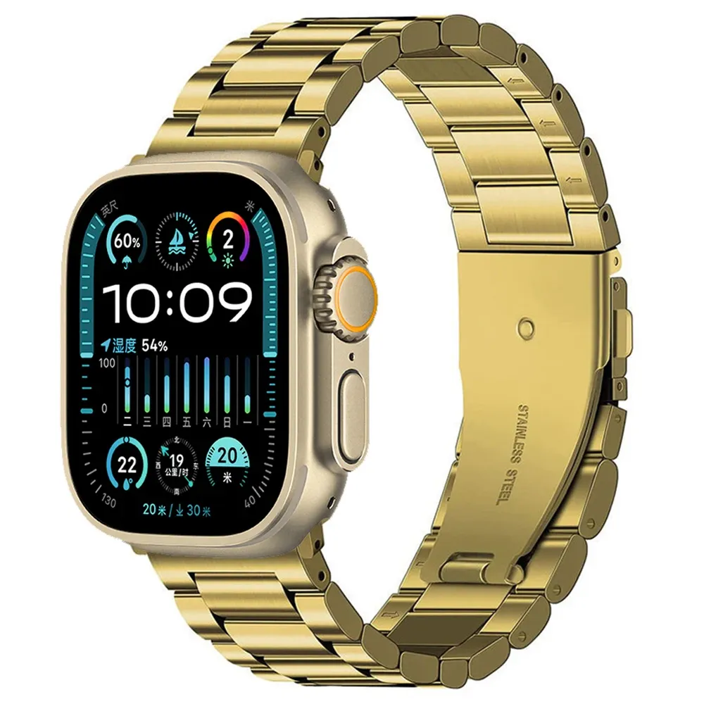 Bracelet acier inoxydable 38 à 49 mm pour Apple Watch