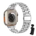 Bracelet acier inoxydable 38 à 49 mm pour Apple Watch – Band Color Silver and tool