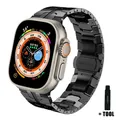 Bracelet acier inoxydable 40 à 49 mm pour Apple Watch – Couleur du bracelet black