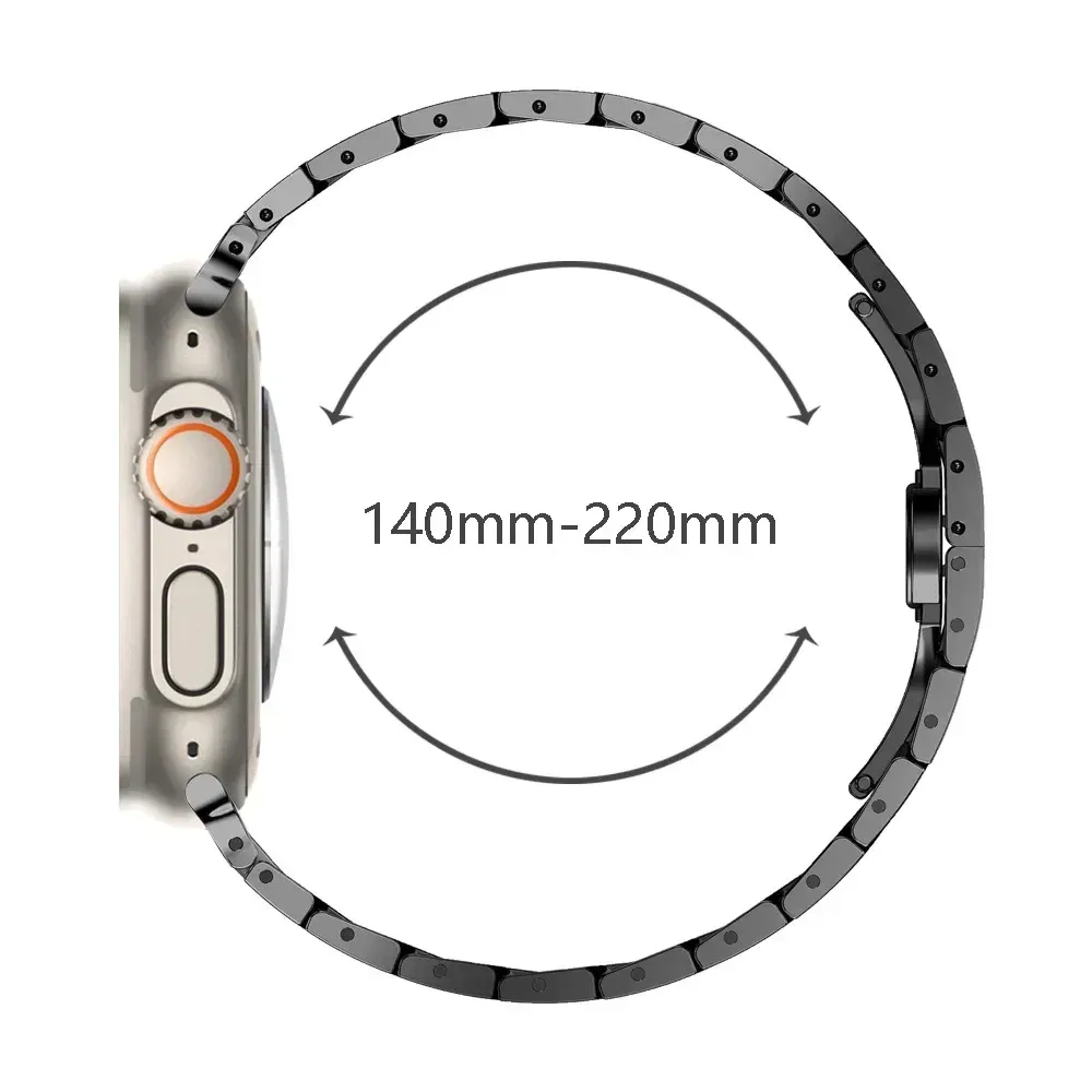Bracelet acier inoxydable 40 à 49 mm pour Apple Watch