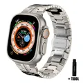 Bracelet acier inoxydable 40 à 49 mm pour Apple Watch – Couleur du bracelet titanium