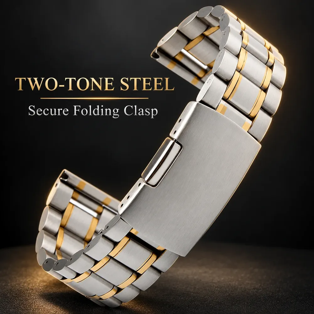 Bracelet acier inoxydable 5 maillons 16 à 26 mm