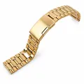 Bracelet acier inoxydable 5 maillons 16 à 26 mm – Couleur du bracelet Gold