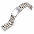 Bracelet acier inoxydable 5 maillons 16 à 26 mm – Couleur du bracelet Silver Gold
