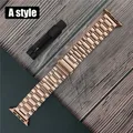 Bracelet acier inoxydable classique pour Apple Watch 38 à 49 mm – Couleur du bracelet style A rose gold