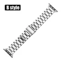 Bracelet acier inoxydable classique pour Apple Watch 38 à 49 mm – Couleur du bracelet style B silver