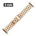 Bracelet acier inoxydable classique pour Apple Watch 38 à 49 mm – Couleur du bracelet style B rose gold