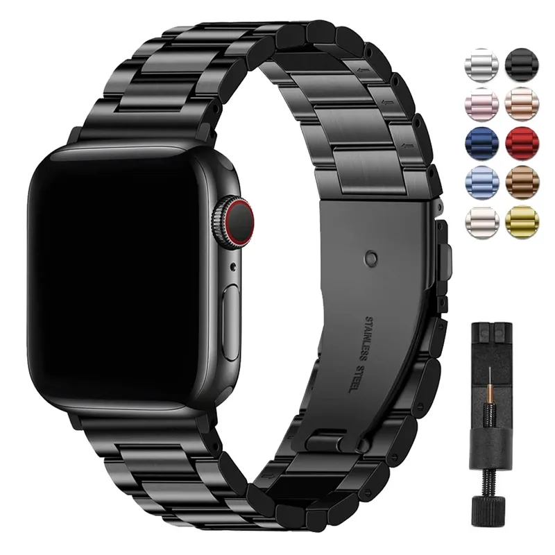 Bracelet acier inoxydable classique pour Apple Watch 38 à 49 mm