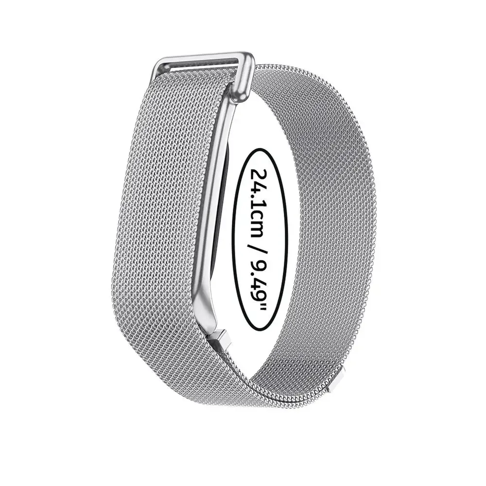 Bracelet acier inoxydable maille milanaise pour Google Fitbit