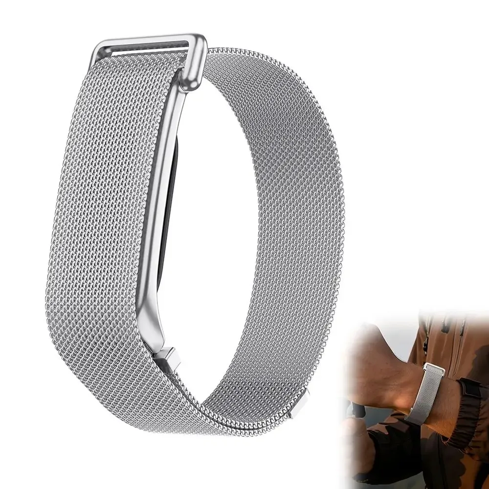 Bracelet acier inoxydable maille milanaise pour Google Fitbit