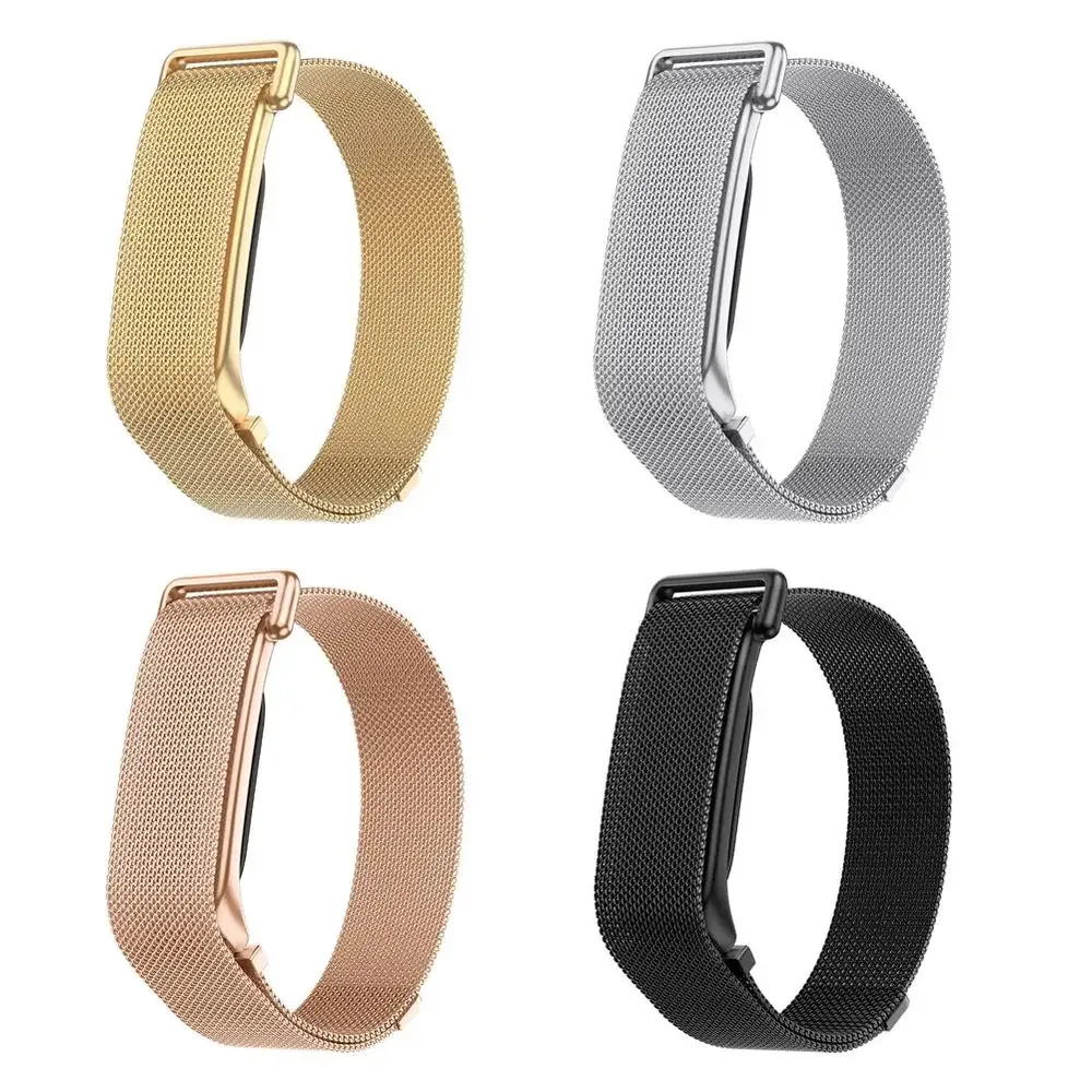 Bracelet acier inoxydable maille milanaise pour Google Fitbit