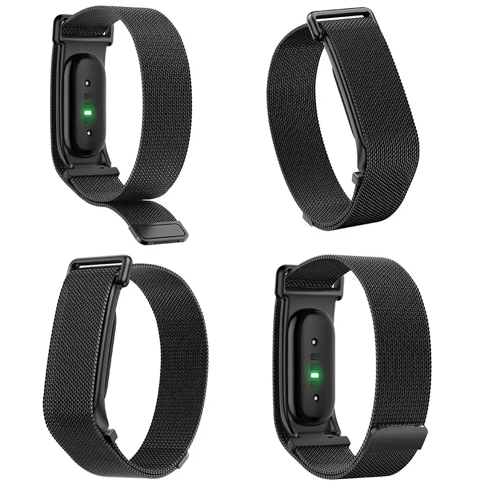 Bracelet acier inoxydable maille milanaise pour Google Fitbit