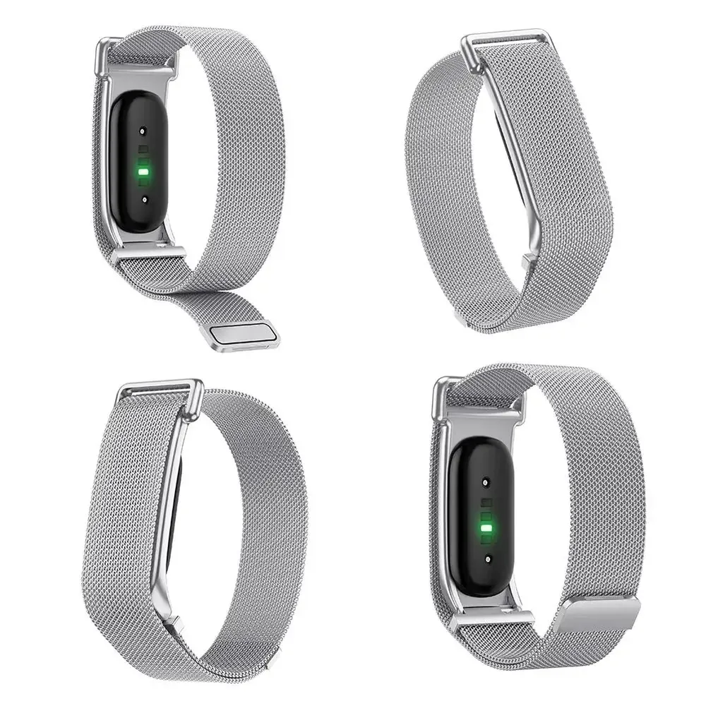 Bracelet acier inoxydable maille milanaise pour Google Fitbit