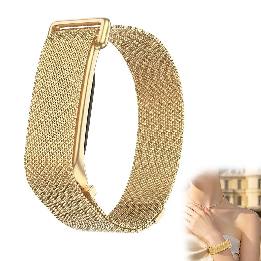 Bracelet acier inoxydable maille milanaise pour Google Fitbit