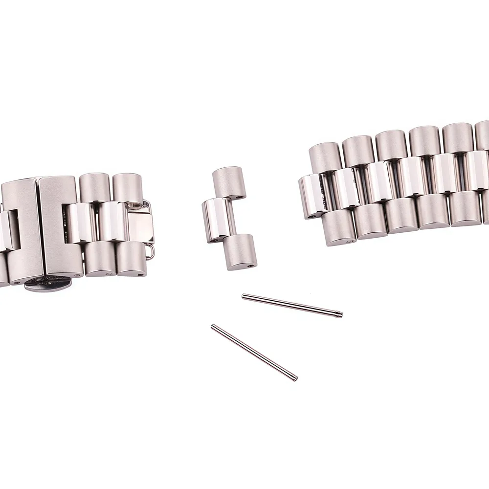 Bracelet acier inoxydable massif 16 à 22 mm
