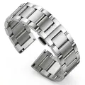 Bracelet acier inoxydable massif 18 à 24 mm – Couleur du bracelet Brosse moyenne
