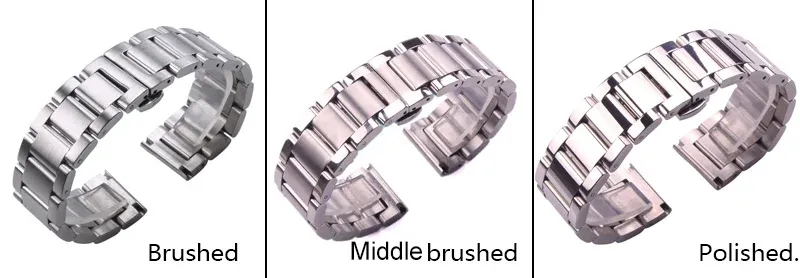 Bracelet acier inoxydable massif 18 à 24 mm