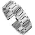 Bracelet acier inoxydable massif 18 à 24 mm – Couleur du bracelet Tout brossé