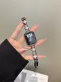 Bracelet acier inoxydable pour Apple Watch 38 à 49 mm – Couleur du bracelet black white
