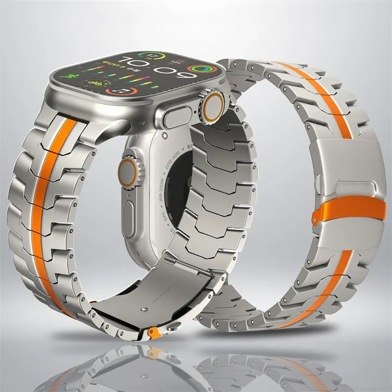 Bracelet acier inoxydable pour Apple Watch 38 à 49 mm