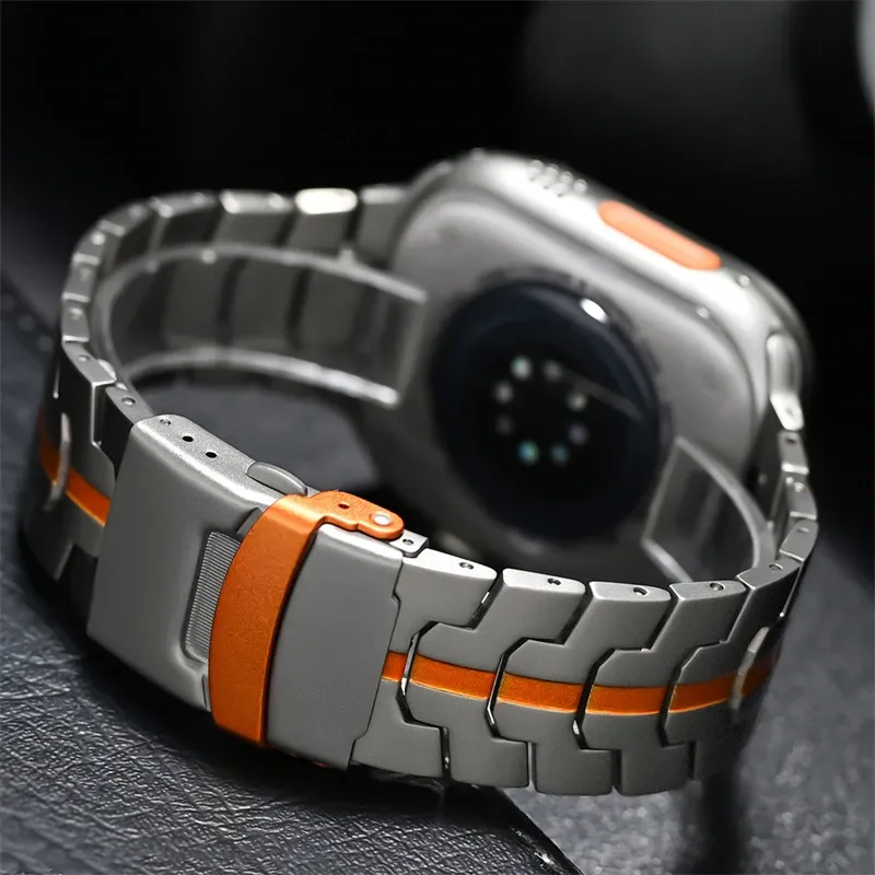 Bracelet acier inoxydable pour Apple Watch 38 à 49 mm