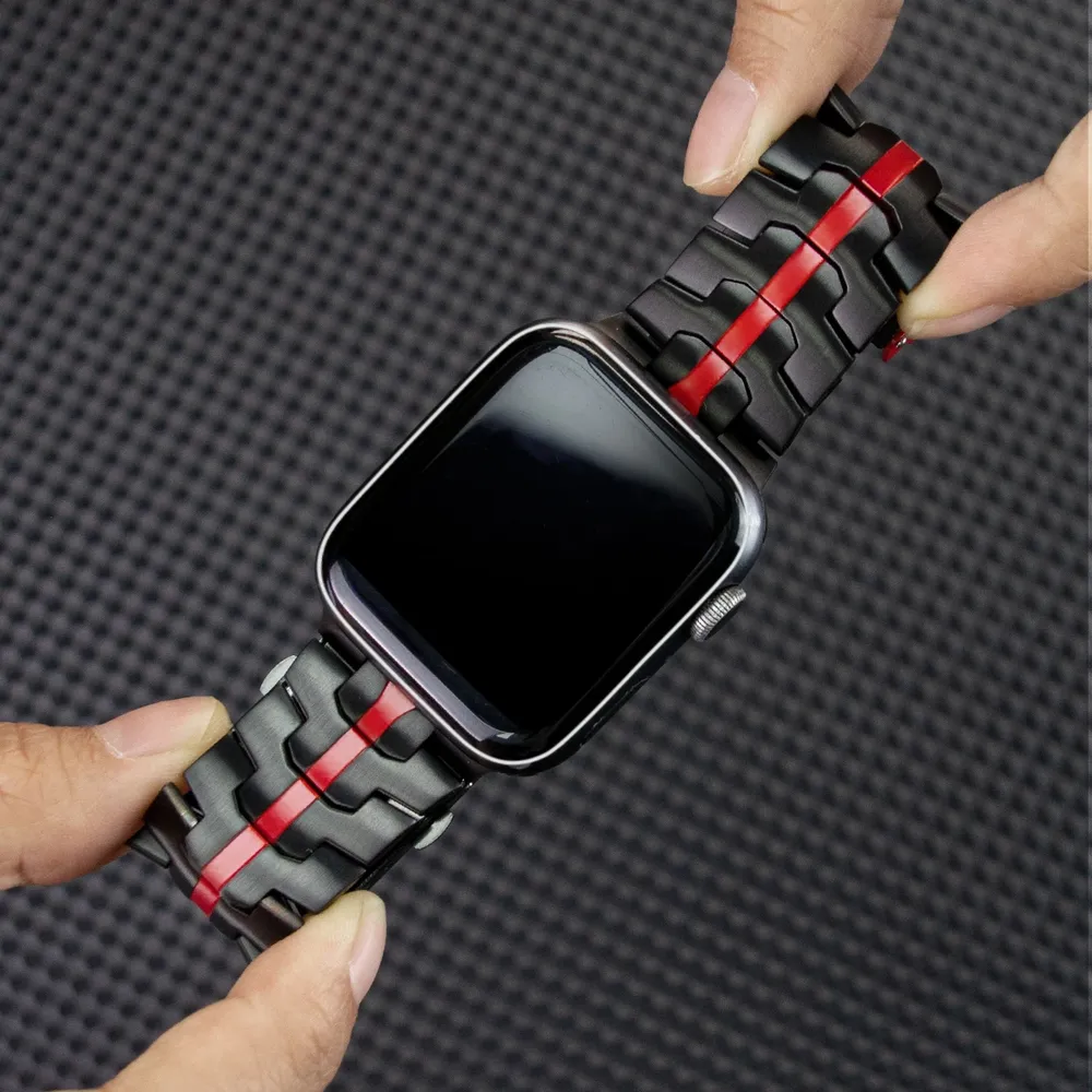 Bracelet acier inoxydable pour Apple Watch 38 à 49 mm
