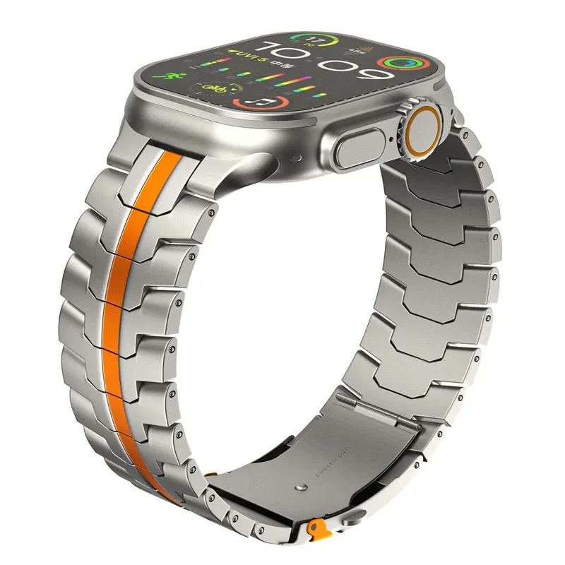 Bracelet acier inoxydable pour Apple Watch 38 à 49 mm