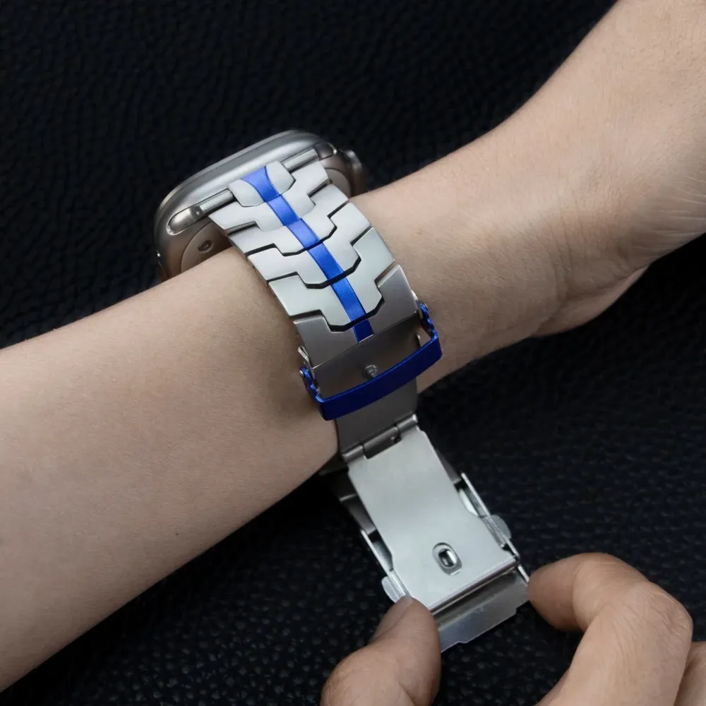 Bracelet acier inoxydable pour Apple Watch 38 à 49 mm