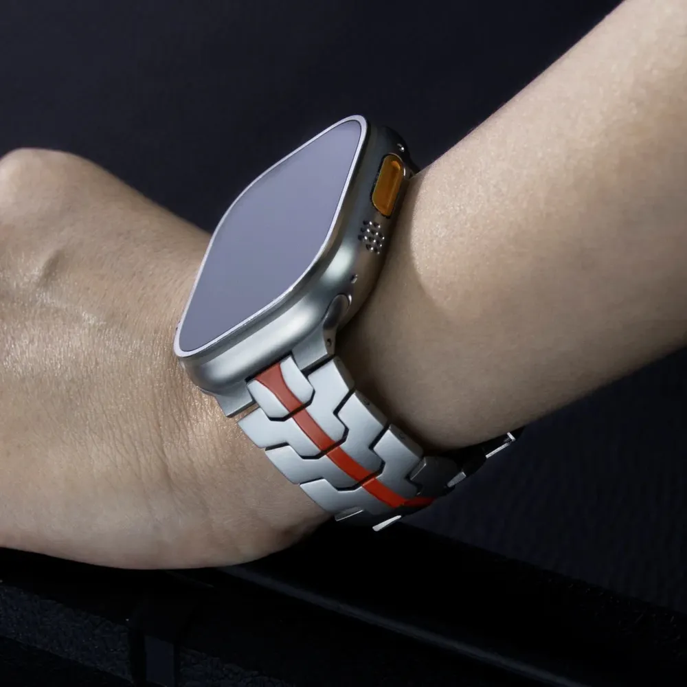 Bracelet acier inoxydable pour Apple Watch 38 à 49 mm