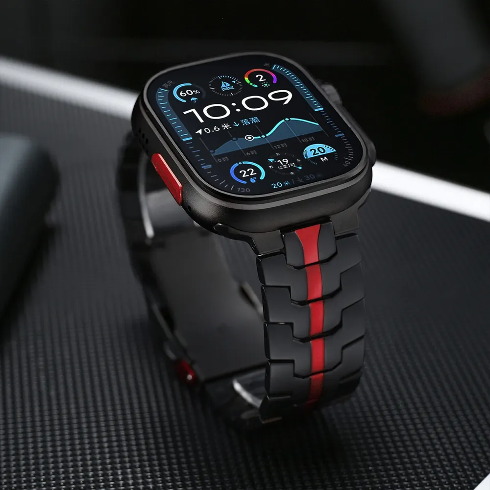 Bracelet acier inoxydable pour Apple Watch 38 à 49 mm