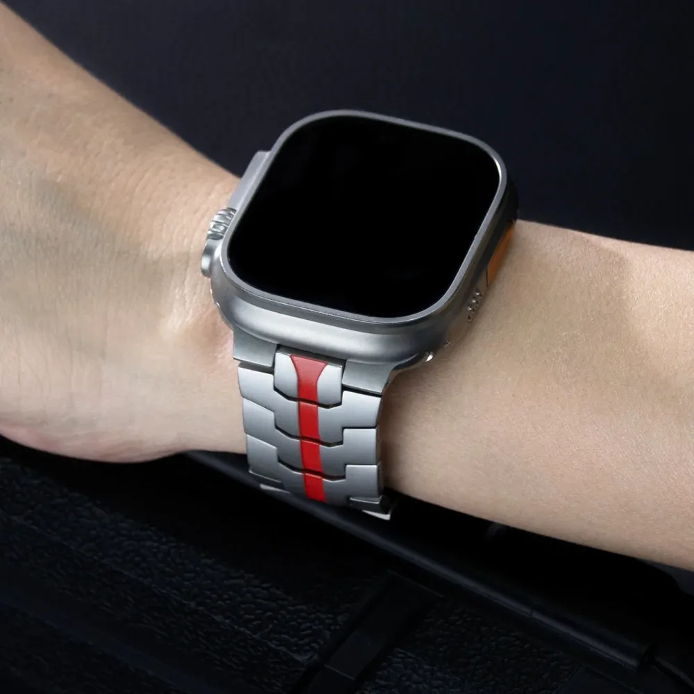 Bracelet acier inoxydable pour Apple Watch 38 à 49 mm