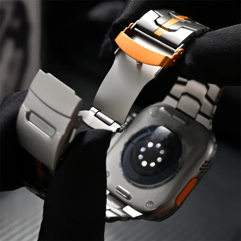 Bracelet acier inoxydable pour Apple Watch 38 à 49 mm