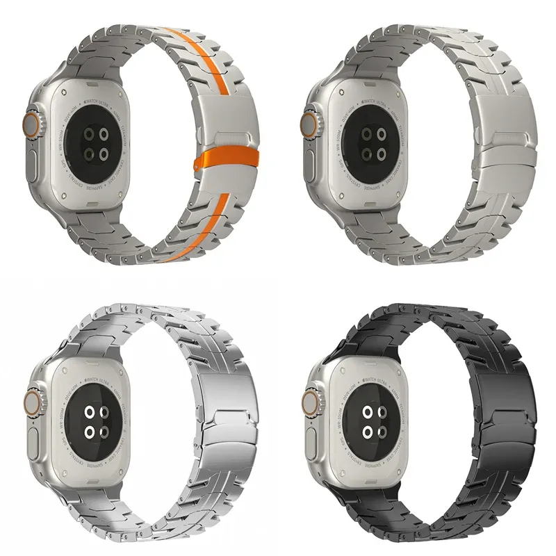 Bracelet acier inoxydable pour Apple Watch 38 à 49 mm