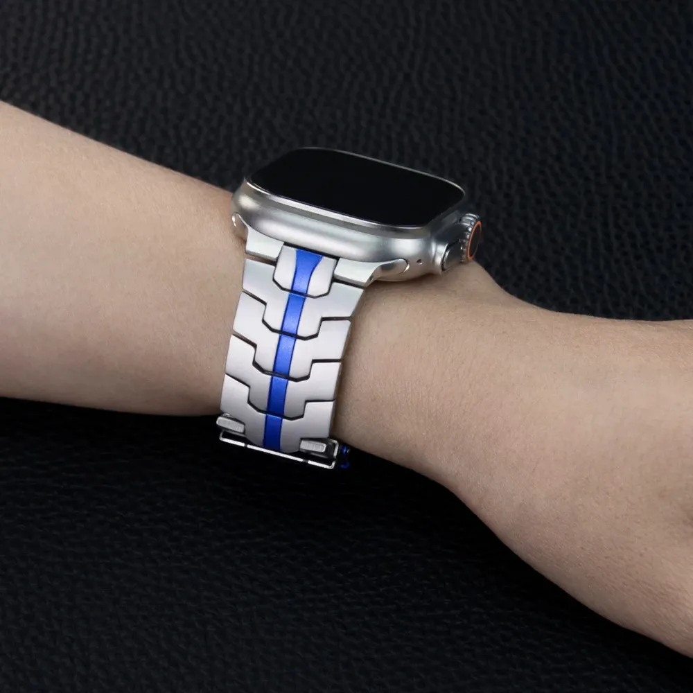 Bracelet acier inoxydable pour Apple Watch 38 à 49 mm
