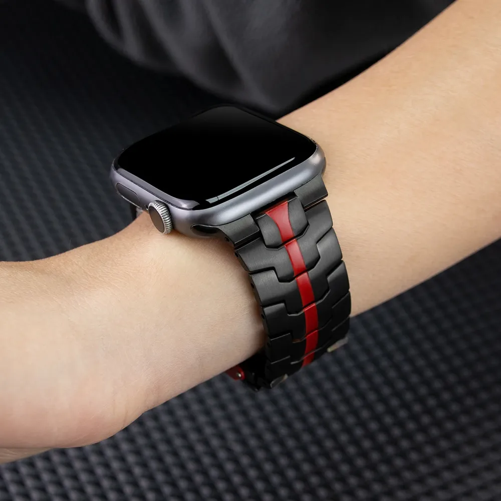 Bracelet acier inoxydable pour Apple Watch 38 à 49 mm