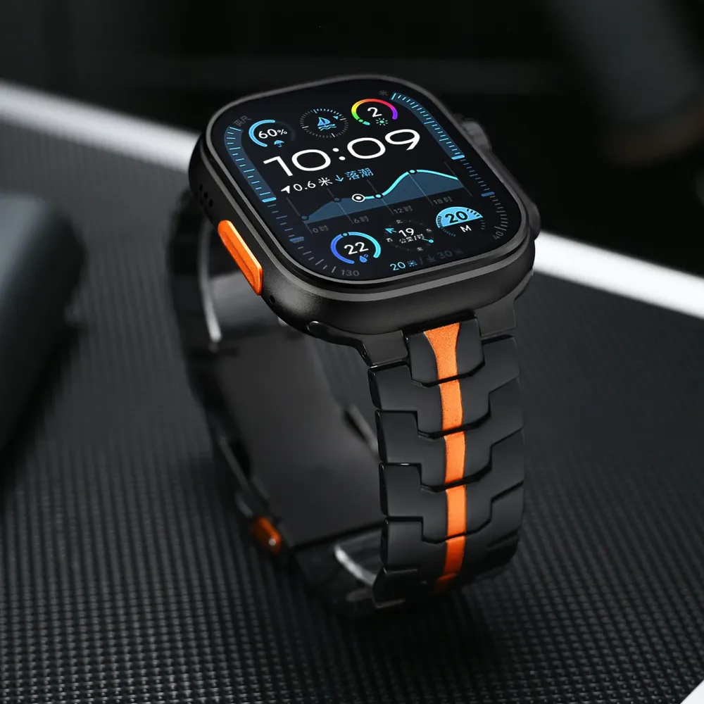 Bracelet acier inoxydable pour Apple Watch 38 à 49 mm