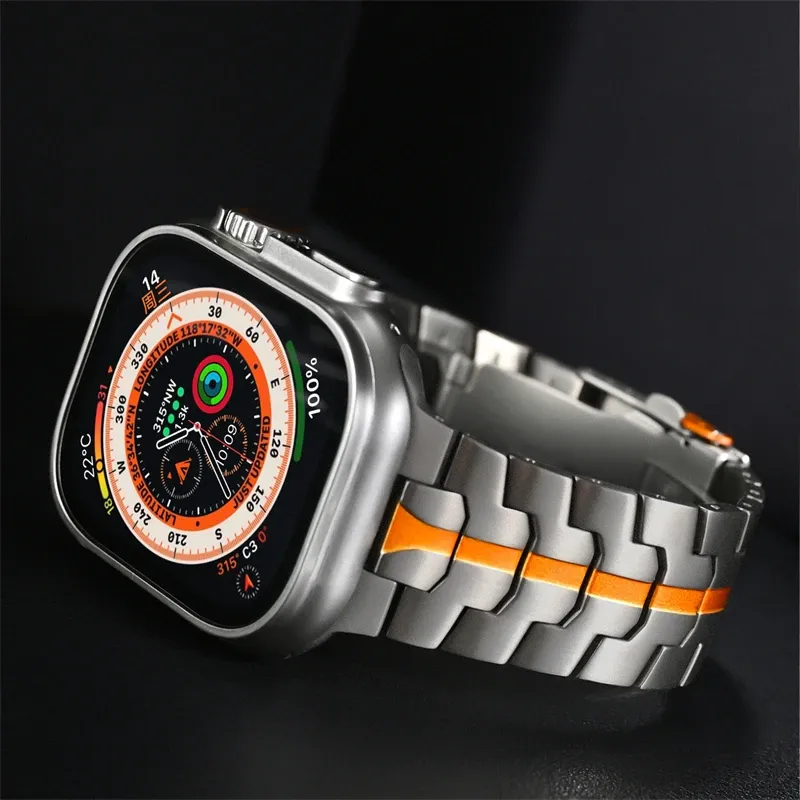 Bracelet acier inoxydable pour Apple Watch 38 à 49 mm