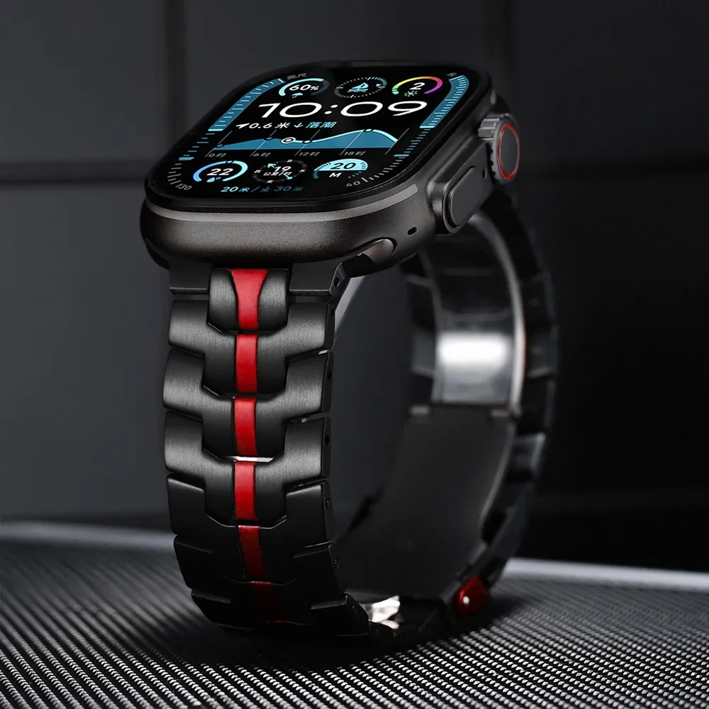 Bracelet acier inoxydable pour Apple Watch 38 à 49 mm