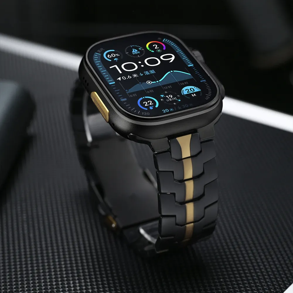 Bracelet acier inoxydable pour Apple Watch 38 à 49 mm