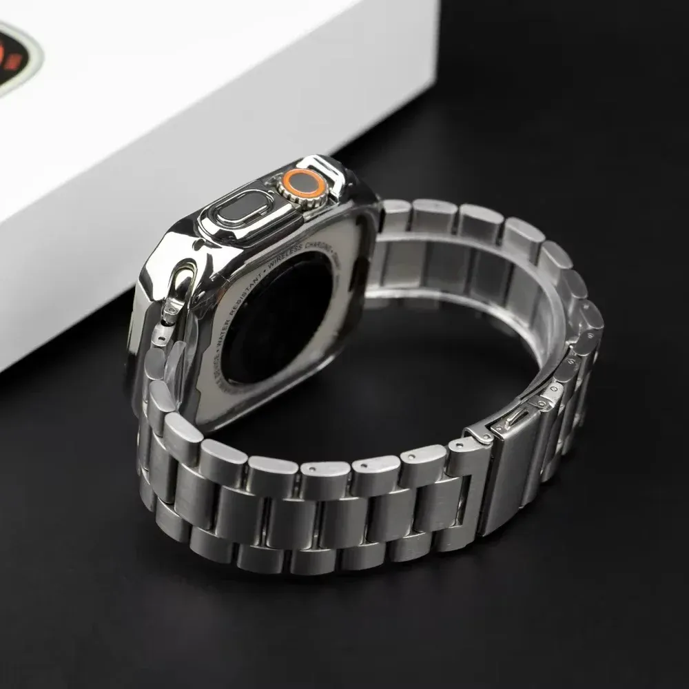 Bracelet acier inoxydable pour Apple Watch 38 à 49 mm