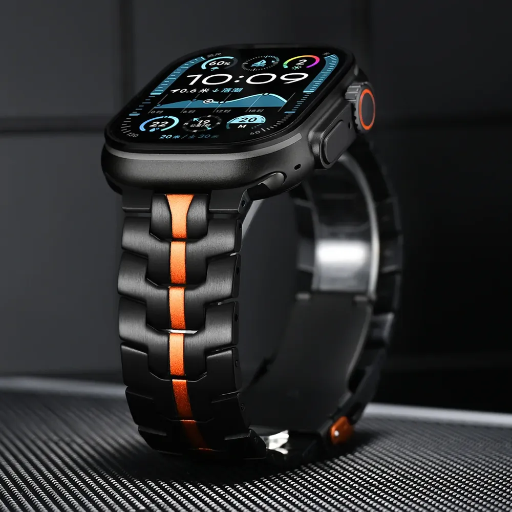 Bracelet acier inoxydable pour Apple Watch 38 à 49 mm