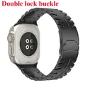 Bracelet acier inoxydable pour Apple Watch 38 à 49 mm – Couleur du bracelet TypeA-Black
