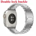 Bracelet acier inoxydable pour Apple Watch 38 à 49 mm – Couleur du bracelet TypeA-Silver